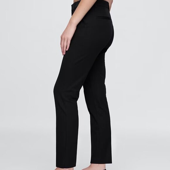 NWT Black GAP Mid-Rise Bi-Stretch Slim Ankle Pants - Picture 3 of 10